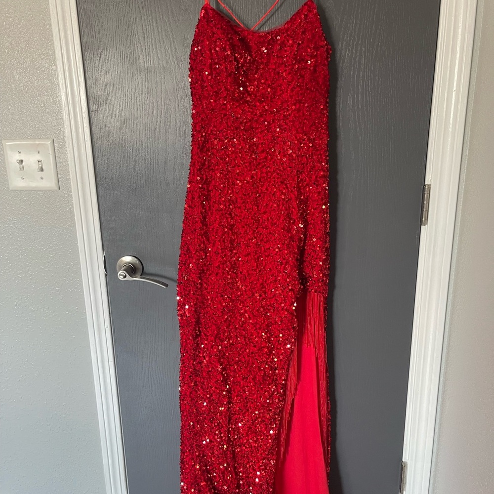 Stunning Red Sequin Gown